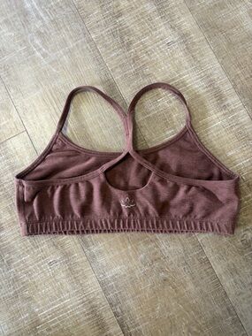 Beyond Yoga Spacedye Slim Racerback Bra Chocolate Brown Women’s L Bra